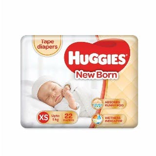 Huggies New Born XS 22 diapers